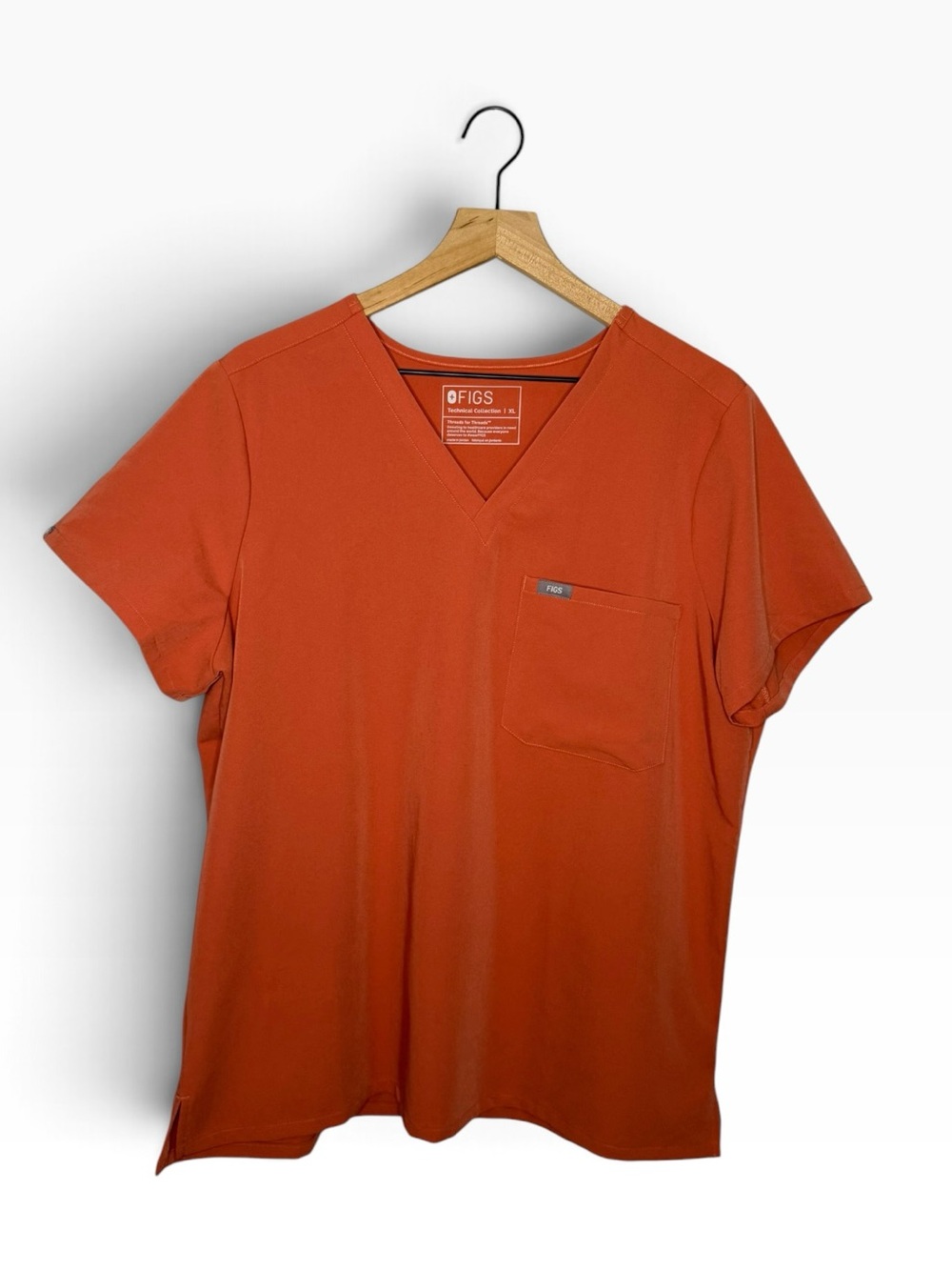 FIGS Catarina One-Pocket Scrub Top in Orange XL